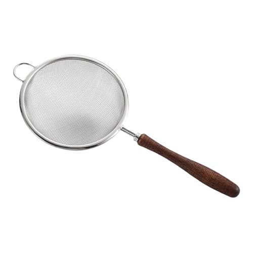 Mesh Strainer - Fine Strainer | Tea Strainers | Stainless Steel Handheld Multifunctional Sifter Skimmer with Wooden Handle Versa