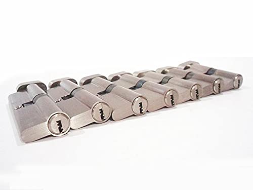 TüRschloss Türzylinder 55 60 65 70 75 80 85 90 Mm Kupfer-Schließzylinder For Innenbereich, Schlafzimmer, Wohnzimmer, Messing, Schlüsselverriegelung, 5 Schlüssel(90mm45add45)