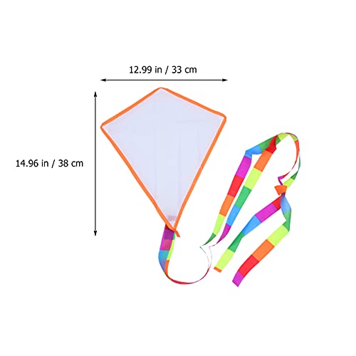 Nuobesty 9JOE9U07BW0856NC10T676B97 Kite 3 Sets Diy Blank Painting Kite Kids Kite Making Kit Decorating Coloring Kite Long Tail Kites thumb #6