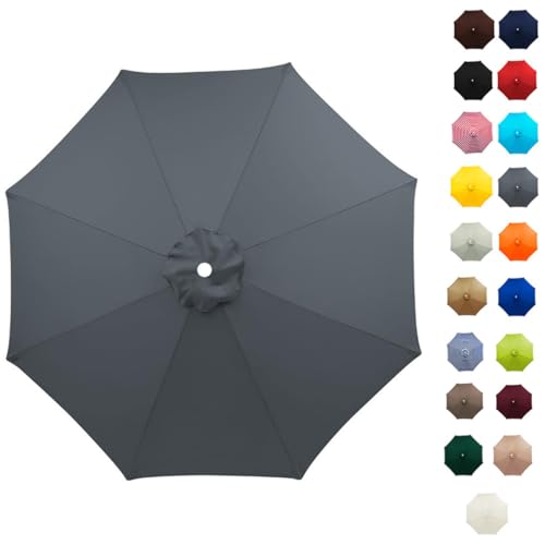 ガーデンパラソル 替え布 パラソル傘布 交換用 直径2m/2.3m/2.5m/2.7m/3m 交換生地 日除け UVカット 防水ポリエステル置換布 6本傘の骨/8本傘の骨 折りたたみ 汎用 大型 ガーデニング 庭 テラス アウトドア ビーチ キャンプ 日よ