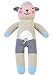 Blabla Wooly the Sheep Mini Plush Doll - Knit Stuffed Animal For Kids. Cute, Cuddly & Soft Cotton Toy. Perfect, Forever Cherished. Eco-Friendly. Certified Safe & Non-Toxic.