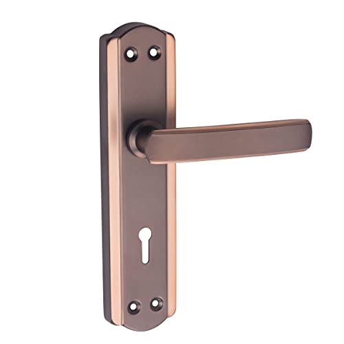 Image of Milton Mortise Lock Set with Lock Handle, Rose .Copper Finish, 7 Inch, MHI-521,