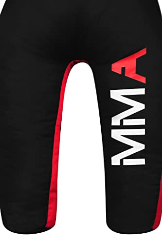 Lisaro Judo Dummy Schnuller Gr. 130/145/160/170cm | Box-Dummies | Canvac | schwarz-rot | UNGEFÜLLT | hängend | Grappling Dummy (145cm)