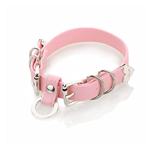 Collier ras du cou en cuir ajustable qui ne serre pas la gorge punk