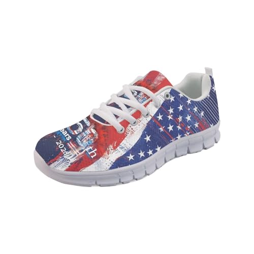 Image of GIFTPUZZ Mens Lace Up Athletic Trainers Running Sneakers Wedge Breathable Gym Lightweight Sports Tennis Shoes