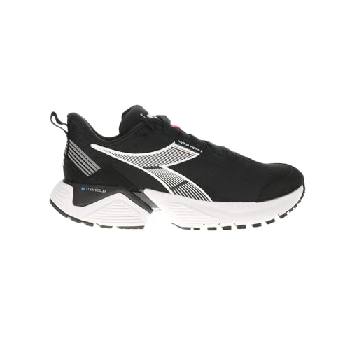 Diadora Womens Mythos Blushield Vigore 2 Running Sneakers Shoes - Black, White - Size 7.5 M