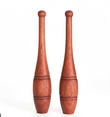 Image of Wooden Wooden Mugdar Pair | Clubbell Exercise Equipment | Indian Club Karla Kattai Gada, Functional Training for Home Gym Full Body Workout - 2Kg