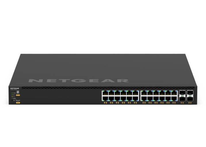 Image of NETGEAR M4350 Series M4350-24G4XF 28 Port Switch GSM4328 | L3 Managed Stackable | 24x1G PoE+ 720W | 4x10G SFP+ | Rack-Mountable | Cloud Care's 3 Year Warranty SupportPlus Included