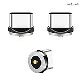 [page_title]-Lively Life Type C Magnet Adapter, 3er-Pack Magnetischer USB-C-Stecker für Magnetladekabel Ladekabel, kein Kabel Silber