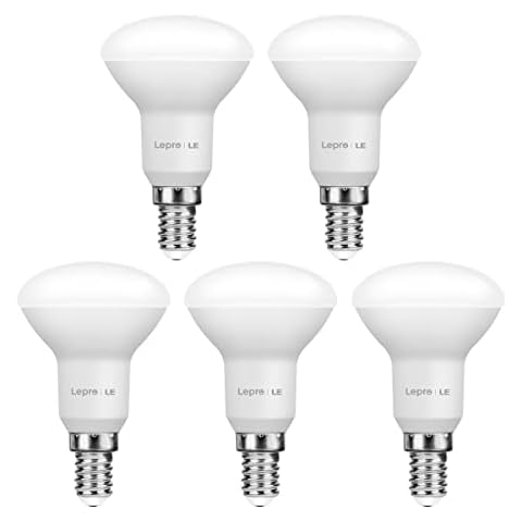 Lepro E14 LED Lampe, 4.9W 470 Lumen Glühbirne, entspricht 40W Glühlampe, 2700 Kelvin Warmweiß e14 led strahler, Reflektorlampe R50 120° Abstrahlwinkel Energiesparlampe, 5 Stück Cover