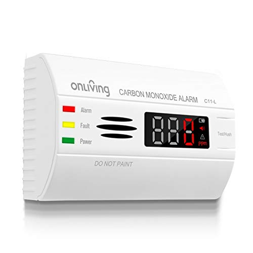 Rilevatore Di Monossido Di Carbonio Portatile Con Certificazione EN 50291 - Display LCD, Batterie Sostituibili, Allarme Alto, 2 Pezzi