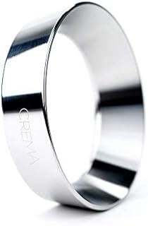 Crema Coffee Products | 58mm Espresso Dosing Funnel/Ring | Silver | Fits 58mm Breville Portafilter (Silver, 58mm)