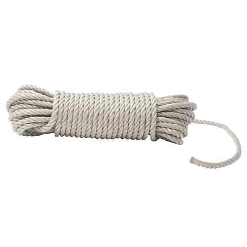 WERKA PRO Corde Beige Polypropylène - Ø 12 mm - Longueur 25 m - Résistance ± 1700 kg - Idéale pour Bricolage, Jardinage et Sports Nautiques - Utilisation...