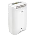 Ivation 19 Pint Small-Area Desiccant Dehumidifier Compact and Quiet - with Continuous Drain Hose for Smaller Spaces, Bathroom, Attic, Crawlspace and Closets - for Spaces Up to 410 Sq Ft