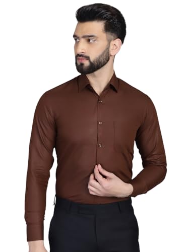 Image of Indian Needle Men's Solid Regular Fit Shirt