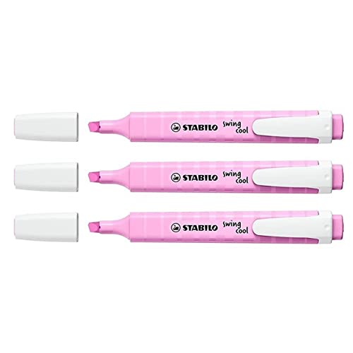 STABILO Lote de 3 resaltadores swing frescos, color morado helado