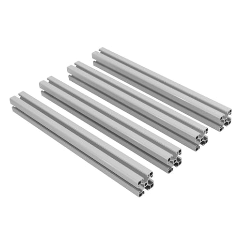 Rail alu 4040 rainure en T Lot de 4 profilés de 40 cm pour châssis
