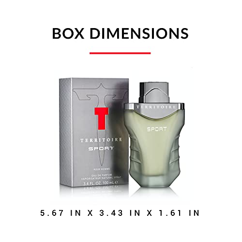 Image of Territoire Sport Eau de Parfum, Spicy Aromatic Perfume for Men, 100ml