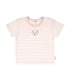 Steiff Unisex Baby Basic Kurzarm gestreift T-Shirt, Silver PINK, 86
