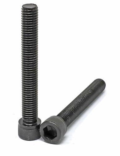 Image of iexcell 2 Pcs M12 x 90mm Thread Pitch 1.75 mm Alloy Steel 12.9 Grade Hex Socket Head Cap Screws Bolts Kit, Black Oxide Finish