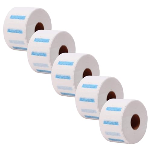 LIFKOME 5ボリューム防水ネックストリップ 使い捨て サロン用 ネックカバー ペーパー プ どんな首にもフィット 柔らかく快適 理容室や自宅で