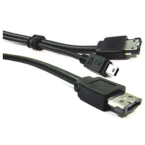 BeMatik - Câble USB ou eSATA + eSATAp (M/MiniUSB5pin-BM + eSATA-M) 3m