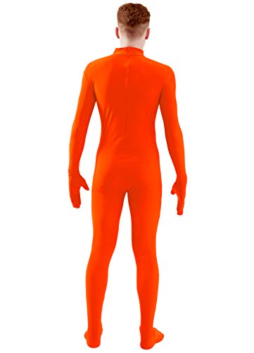 Image of Ensnovo Mens Mock Neck Full Body Unitard Spandex Zentai Suits Costumes