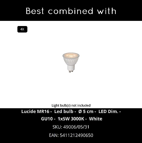 LUCIDE Clubs - Ceiling Spotlight - 4xGU10 - White - Image 3