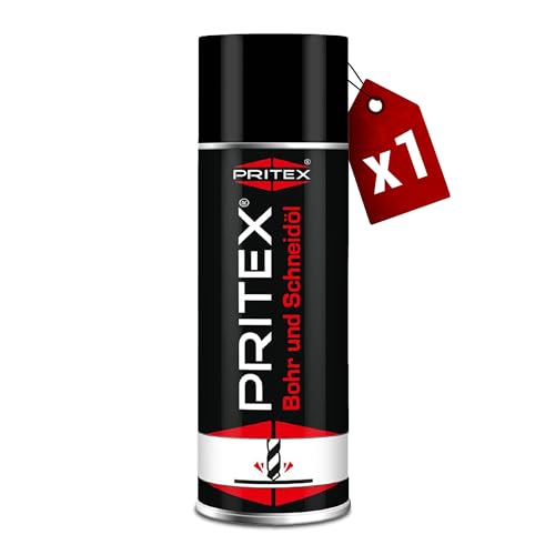 PRITEX – Bohr- und Schneidöl Spray 1 x 400 ml – Bohröl Kühlmittel mit guter Haftfähigkeit...