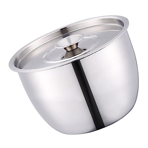 CIYODO ステンレス製深型ミキシングボウル ふた付き 大容量 調理用サラダボウル 卵泡立てやマリネに キッチンガジェット 家 業務用