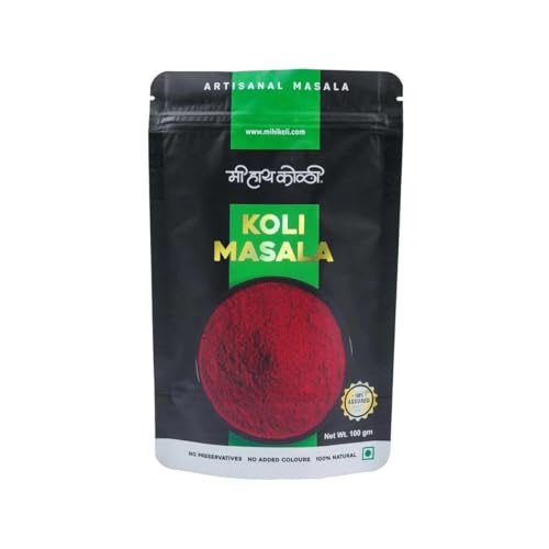 Image of Mi Hi Koli - Authentic Koli Masala | 100% Natural | Artisanal Agri Koli Masala | Blended Spices Mix | No Added Preservatives & Colors | Masala Powder For Fish Fry /Curry, Chicken & Egg | 100 gm