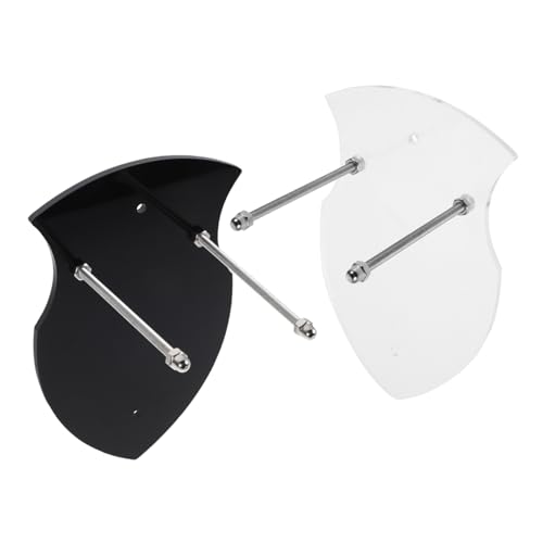 EXAOMBLE Modern Sword Display Stand Gothic Ax Wall Mount Bracket Acrylic Wand -mounted Sword Holder for Decor