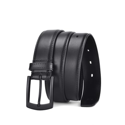 Genuine Leather Belt for Work or Casual – Classic Style for Jeans or Dress