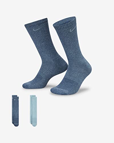 Nike Men`s Everyday Plus Cushioned Training Crew Socks 2 Pairs (Multi(DQ7699-903)/B, Large)3