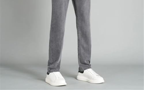 Men's Jeans, Loose Straight-Leg, Soft, ice Silk, Casual, Stretch, Wide-Leg Trousers3