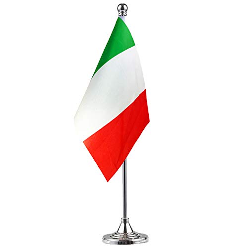 Italian Flag Table Flags Desk Flags Office Flags International World Flags Banner Festival Event Celebration Office Decor Desk Home Decoration
