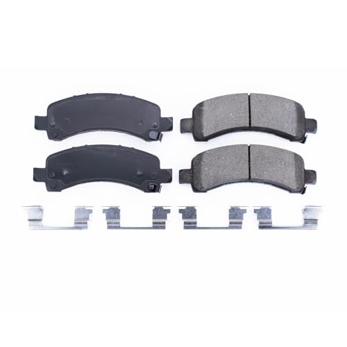 Image of PowerStop Rear Brake Pads for Chevrolet Express 2500 2003-20 |Express 3500 2003-20 |Express 4500 2009-16 |GMC Savana 2500 2003-20 - Z17 Ceramic Brake Pads with Installation Hardware, 17-974