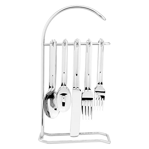 Supreme-Housewares-20-Piece-Stainless-Steel-Flatware-Set-with-1-Piece-12-Stand-Service-for-4-Include-Knives-Forks-Spoons-Teaspoons-Salad-Forks-Hanging-Stand-Mirror-Polished-Dishwasher-Safe
