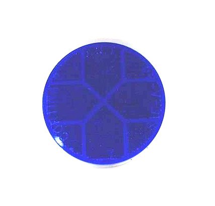 Cortina Safety Products 13-099-12 Reflector, s/adh, Blue-Bulk, 2 1/8" Diameter (Pack of 100)