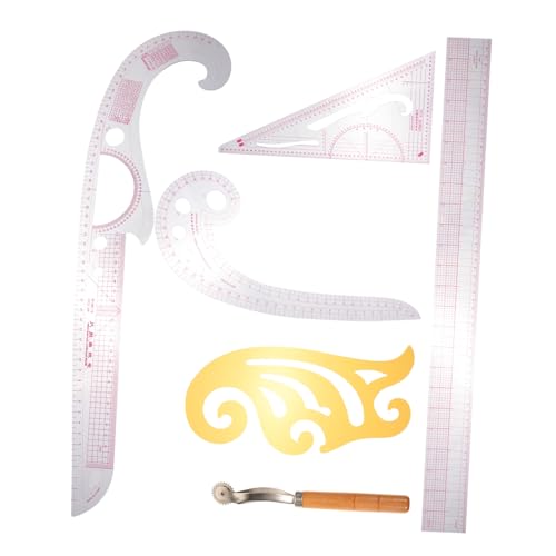 GRADENEVE 多機能裁縫定規 洋裁用曲線カッティングルーラー プラスチック 軽量耐久 スムーズ表面 服作り精密ガイド パターン作成用