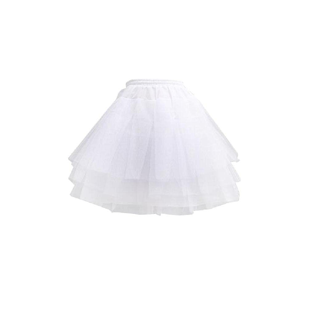 Women Girls Solid Color Ballet Tulle Short Crinoline Petticoat Multi Layered Bal women petticoat jacket with tail