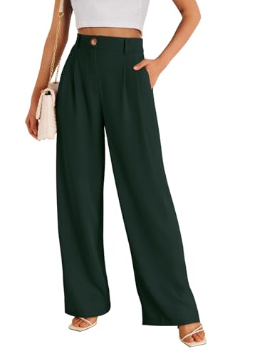 Image of LILLUSORY Womens Wide Leg Dress Work Flowy Pants Business Casual Outfits