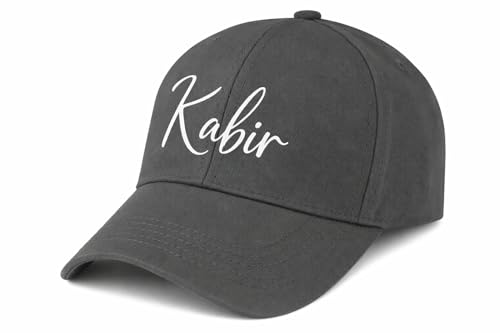 Image of AICA Personalised Name Cotton Cap for Men & Women � Black, Free Size | Gifts for Men & Women