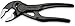 Knipex Cobra XS Mini Water Pump Pliers, 100 mm, Nuts to 24 mm, Pipes to 28 mm, Self-Locking, Fine Adjustment by Button Push, Edc, 87 00 100