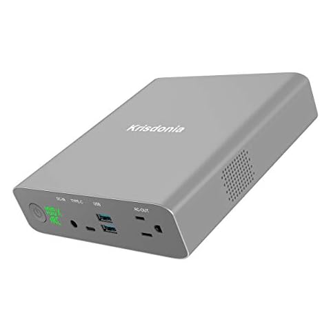 Krisdonia 27000mAh 130W Batería Externa/Mini Generador de energía portátil Cover