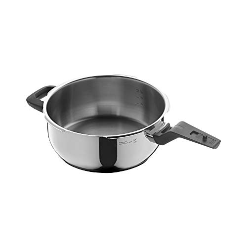 WMF Perfect Premium Schnellbratpfanne 3l ohne Deckel, Dampftopf 22 cm, Cromargan Edelstahl poliert, Induktion