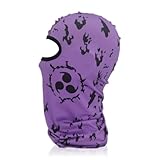 Anime Ski Mask with Design - Purple Cm Black Balaclava B Summer Skii and Winter Masks for Men Women,