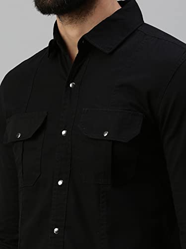 Image of Peppyzone Men's Regular Fit Cargo Shirt