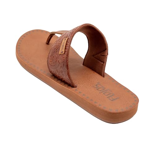 Image of Flojos Grace Women's Hooded Thong Sandal, Tan Artisan