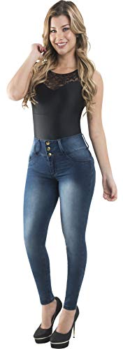 Fiorella Shapewear Butt Lifter Women Jeans High Rise Waist Push Up Levanta Cola Pantalones Colombianos 504DB4